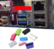 USBポート保護キャップ USBコネクター保護キャップ 10個セット USBグッズ シリコン パソコン PC  USB3.0 USB2.0 保護カバー ホコリ 汚れ 防止 便利 簡単 カラバリ豊富 黒 白 透明