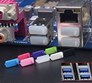 USBポート保護キャップ USBコネクター保護キャップ 10個セット USBグッズ シリコン パソコン PC  USB3.0 USB2.0 保護カバー ホコリ 汚れ 防止 便利 簡単 カラバリ豊富 黒 白 透明