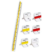 三角スケール 三角定規 製図用 図面 文房具 文具 事務用品 1／20 1／500 デザイン 設計 建築 三角形 プラスティック
