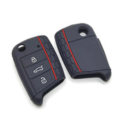 キーカバー キーケース キーホルダー スマートキーケース スマートキーカバー Volkswagen フォルクスワーゲン 専用 鍵入れ シリコン ソフト 耐久性 軽量 シンプル おしゃれ かっこいい スタイリッシュ ギフト プレゼント 贈り物