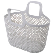 お風呂バスケット かご カゴ 収納用品 収納ボックス 小物入れ 持ち手付き 水切り 持ち運び 便利 おしゃれ かわいい シンプル 通気性 スクエア 脱衣所 バスルーム 浴室 キッチン リビング 整理 ジム 温泉