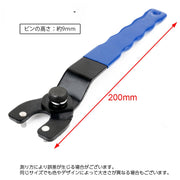 アジャストピンレンチ ディスクグラインダー用レンチ 手動工具 DIY 切断 研磨 電動工具メンテナンス用品 ホイルナット脱着