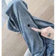 デニムパッチ 手芸用品 ステッカータイプ 四角形 星 丸 ハート ブラック ブルー デニム シンプル かわいい 補修