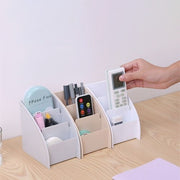 ペン立て ペンホルダー 鉛筆立て メイクブラシホルダー 小物入れ インテリア雑貨 収納雑貨 卓上収納 三段 四段 縦長 長方形 無地 ホワイト グレー シンプル カジュアル 書斎 勉強部屋 リビング