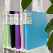 ファイルブック ファイルケース ドキュメントファイル A4 40ページ 60ページ 書類ケース プリント整理 持ち運び クリアポケット 収納 日用品雑貨