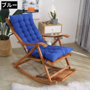 椅子用クッション 椅子 背もたれ  クッション イスクッション チェアクッション ロングクッション シートクッション 座布団 長座布団 角型 長方形 黒 グレー 茶色 青 無地 チェック柄 シンプル おしゃれ カラバリ豊富