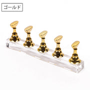 ネイルチップスタンド マグネット 磁石 ネイルアート用品 5連 5個 ネイルチップ台 台座 ジェルネイル ネイル練習 ディスプレイ おしゃれ かわいい 写真撮影
