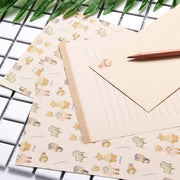 レターセット 手紙セット ３セット 大人 おしゃれ シンプル かわいい 可愛い 夏 花 フラミンゴ 狐 キツネ 封筒
