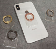 スマホリング ホールドリング スマートフォン用 アクセサリー 落下防止 スマホスタンド 持ち運び クリア ハート ウサギ ラウンド ネコ クマ かわいい 透明
