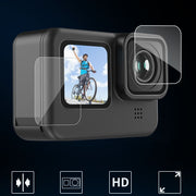 GoPro用シリコンケース レンズカバー ハンドストラップ 保護セット ゴープロ Hero 13 12 11 10 9 落下防止 傷防止 全面保護