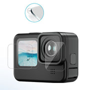 GoPro用シリコンケース レンズカバー ハンドストラップ 保護セット ゴープロ Hero 13 12 11 10 9 落下防止 傷防止 全面保護