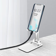 スマホスタンド タブレットホルダー 折りたたみ 軽量 コンパクト 持ち運び 携帯電話 卓上 置き台 伸縮 高さ／角度調整 滑り止め