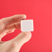 消しゴム 5個セット ブロック 正方形 ブロック消しゴム キューブ 2cm角 20mm角 文具 文房具 白 角 四角 サイコロ シンプル 小さい 小さめ 学生