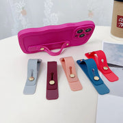 スマホベルト スマホバンド スマホホルダー スライド式 女性 男性 メンズ レディース 男女兼用 スマホアクセサリー 落下防止 スタンド機能 軽量 シンプル 薄型 カラバリ豊富 おしゃれ スマートフォン スマートホン アイフォン 便利 簡単 iPhone Android