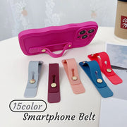 スマホベルト スマホバンド スマホホルダー スライド式 女性 男性 メンズ レディース 男女兼用 スマホアクセサリー 落下防止 スタンド機能 軽量 シンプル 薄型 カラバリ豊富 おしゃれ スマートフォン スマートホン アイフォン 便利 簡単 iPhone Android