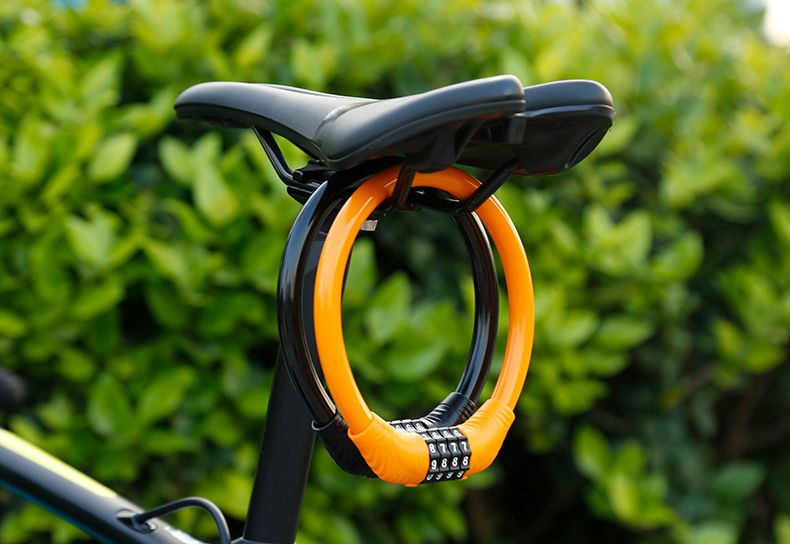 ダイヤルロック 4桁 自転車用品 鍵 ワイヤーロック 盗難防止 商品画像2