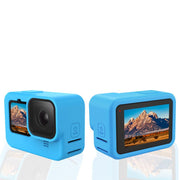 GoPro用シリコンカバー レンズカバー ハンドストラップ 3点セット Hero13 Hero12 Hero 11 hero10 hero9 Black ソフトケース 防水 防塵 傷防止 汚れ防止