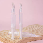 ツイストペン レディース ネイルオイル リキッドファンデーション コンシーラー 5ml 筆 透明 中身が見える 詰め替え容器 持ち運び 漏れない