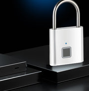 指紋南京錠 指紋ロック 南京錠 リチウム スマートロック タッチロック 電子ロック 指紋認証 盗難防止 小型ロック セキュリティ 鍵 キー 錠