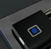 指紋南京錠 指紋ロック 南京錠 リチウム スマートロック タッチロック 電子ロック 指紋認証 盗難防止 小型ロック セキュリティ 鍵 キー 錠