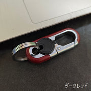 ベルトループ ウエストキーホルダー ベルトキーホルダー カラビナ キーフック ベルトループキーホルダー キーリング 鍵 フック 便利グッズ 取り付け簡単 お出かけ シンプル カジュアル かっこいい 落下防止 紛失防止 プレゼント 赤 青 黒 橙