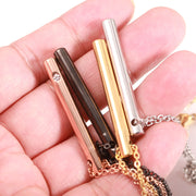 ネックレス レディース アクセサリー 香水入れ スティック バー チェーン ラインストーン おしゃれ プレゼント ギフト 記念日
