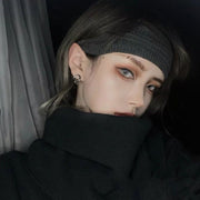 ヘアバンド ヘッドバンド 男女兼用 リブニット ヘアアクセサリー 髪留め 幅広 洗顔 汗止め 吸汗 無地 シンプル スポーツ