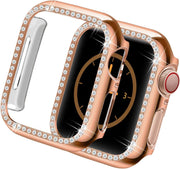 アップルウォッチ用カバー apple watch汎用型 アップルウォッチ用ケース スマートウォッチアクセサリー 保護カバー キズ防止 汚れ防止 ラインストーン