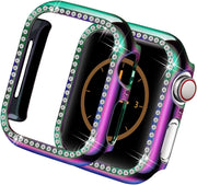 アップルウォッチ用カバー apple watch汎用型 アップルウォッチ用ケース スマートウォッチアクセサリー 保護カバー キズ防止 汚れ防止 ラインストーン