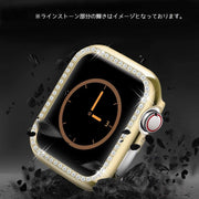 アップルウォッチ用カバー apple watch汎用型 アップルウォッチ用ケース スマートウォッチアクセサリー 保護カバー キズ防止 汚れ防止 ラインストーン