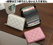 カードケース じゃばら式 11ポケット 18ポケット レディース 女性 カードホルダー 小銭入れ コインケース ミニ財布 フェイクレザー レザー調 蛇腹 ジャバラ お洒落 高見え シンプル きれいめ 普段使い お出かけ 婦人用