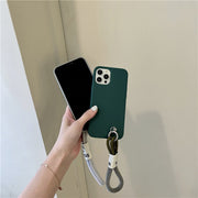 iPhoneケース スマホケース スマホカバー ストラップ付 耐衝撃 落下防止 TPU ソフト 背面保護 傷防止 シンプル 無地 ロゴ 軽量 マット くすみカラー つや消し おしゃれ 13 12 11 ProMax Pro mini XSMax XR X 8 7 plus アイフォンケース スマートフォンケース ギフト 大人 子供 レディース 女性 女の子 メンズ 男性 男の子