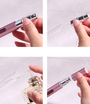 アトマイザー 香水 詰め替えボトル 5ml スプレー 小窓付き ミニボトル かわいい 便利 持ち運び 携帯 コンパクト パフューム コロン オードトワレ 中が見える 旅行 お出かけ