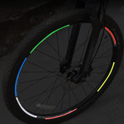 自転車用反射テープ 蛍光反射テープ 8本セット リフレクター 反射ステッカー 反射シール 目印 夜光 事故防止 追突防止 安全対策