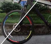 自転車用反射テープ 蛍光反射テープ 8本セット リフレクター 反射ステッカー 反射シール 目印 夜光 事故防止 追突防止 安全対策