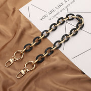 ショルダーストラップ バッグストラップ バッグベルト ショルダーベルト 鞄紐 ファッション雑貨 80cm 100cm チェーン アクリル ピンク ブラック グレー かわいい キュート おしゃれ エレガント 華やか