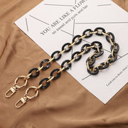 ショルダーストラップ バッグストラップ バッグベルト ショルダーベルト 鞄紐 ファッション雑貨 80cm 100cm チェーン アクリル ピンク ブラック グレー かわいい キュート おしゃれ エレガント 華やか