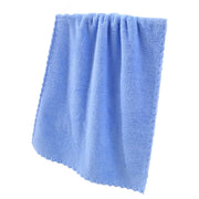 フェイスタオル バス用品 バスグッズ 35×75cm 厚手 吸水 ふわふわ 柔らかい 洗顔 シンプル 無地 単色
