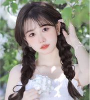 エクステ 三つ編み 2本セット エクステンション つけ毛 ヘアゴム 装着簡単 ヘアアレンジ レディース 女性 可愛い おしゃれ イメチェン 付け毛 コスプレ