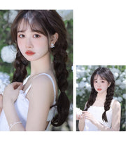 エクステ 三つ編み 2本セット エクステンション つけ毛 ヘアゴム 装着簡単 ヘアアレンジ レディース 女性 可愛い おしゃれ イメチェン 付け毛 コスプレ