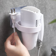 ドライヤーホルダー ドライヤーラック 壁掛け 収納 両面テープ 接着 穴あけ 工具 不要 簡単 洗面所 脱衣所 バスルーム シンプル