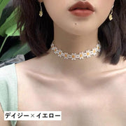 チョーカー ブレスレット おしゃれ かわいい フラワー 花 レース ビーズ 女性 レディース アクセサリー ファッション小物 シンプル 上品 キュート