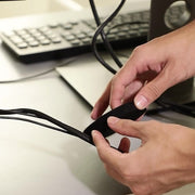 ケーブルホルダー 結束バンド 長い 3ｍ 面ファスナー マジック テープ ケーブルタイ 結束テープ ブラック 強力 切れる カット可能 フリーカット ケーブルバンド
