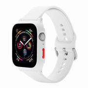 AppleWatch用 交換ベルト 交換バンド ケース一体型 腕時計用ベルト アップルウォッチ用 シリコン 傷防止 保護 耐衝撃 シンプル