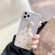 iPhoneケース スマートフォンケース スマホカバー 花 フラワー 女の子 ドレス 透明 クリア 背面保護 可愛い おしゃれ iPhone13 Pro ProMax 12 mini 11 X XS XR XSMax 8Plus 8 7Plus 7 SE 傷防止 汚れ防止 アイフォン アイフォーン スマートフォンアクセサリー