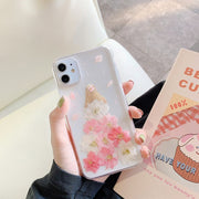 iPhoneケース スマートフォンケース スマホカバー 花 フラワー 女の子 ドレス 透明 クリア 背面保護 可愛い おしゃれ iPhone13 Pro ProMax 12 mini 11 X XS XR XSMax 8Plus 8 7Plus 7 SE 傷防止 汚れ防止 アイフォン アイフォーン スマートフォンアクセサリー