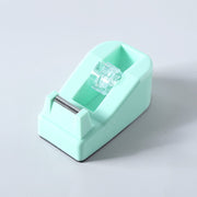 テープカッター 小巻用 ステーショナリー 雑貨 事務用品 文房具 セロハンテープ マスキングテープ テープ台 ミニサイズ シンプル かわいい ピンク 緑 紫