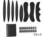 ヘルメットインナーパッド ヘルメットスポンジ バイク 自転車 オートバイ サイズ調整 保護 面テープ 取付簡単 メッシュ 通気性 ブラック レッド ブルー 黒 赤 青
