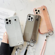 スマホケース スマホカバー  透明 クリア ラメ レディース iPhone 7 8 7plus 8plus SE XSMAX XR X XS 11 11Pro 11ProMax 12 12Pro 12ProMax 12mini 13 13Pro 13ProMax 13mini 落下防止 ホールドベルト ネックストラップ 首掛け 持ち手付き アイフォン 携帯ケース 保護ケース 背面保護 傷防止 おしゃれ かわいい アイホン