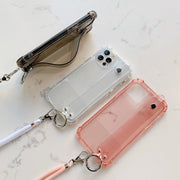 スマホケース スマホカバー  透明 クリア ラメ レディース iPhone 7 8 7plus 8plus SE XSMAX XR X XS 11 11Pro 11ProMax 12 12Pro 12ProMax 12mini 13 13Pro 13ProMax 13mini 落下防止 ホールドベルト ネックストラップ 首掛け 持ち手付き アイフォン 携帯ケース 保護ケース 背面保護 傷防止 おしゃれ かわいい アイホン